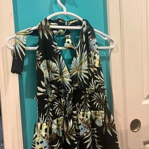 Green and black worn once